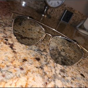 Silver Dior Technological Sunglasses